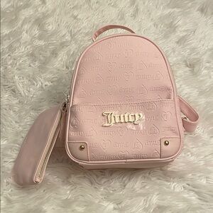 Juicy Couture Blush Pink Logo Backpack